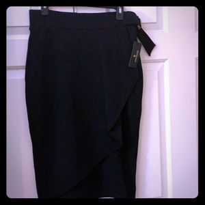 NWT Black Flare Skirt